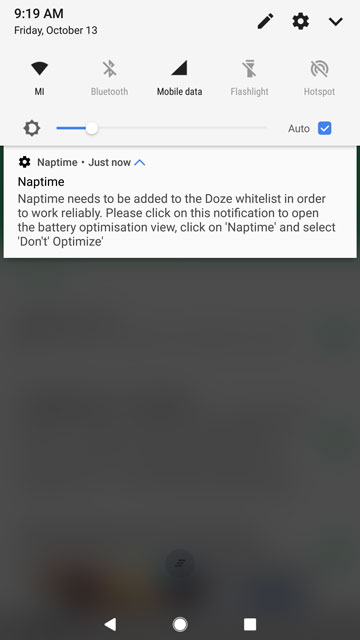 Add Naptime to Doze whitelist