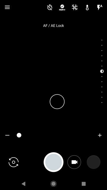 Pixel 2 Camera interface