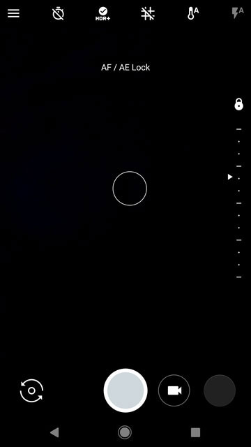 Pixel 2 Camera interface