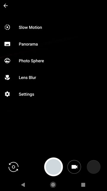 Pixel 2 Camera options