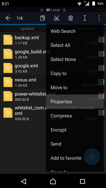 set file permission roo browser