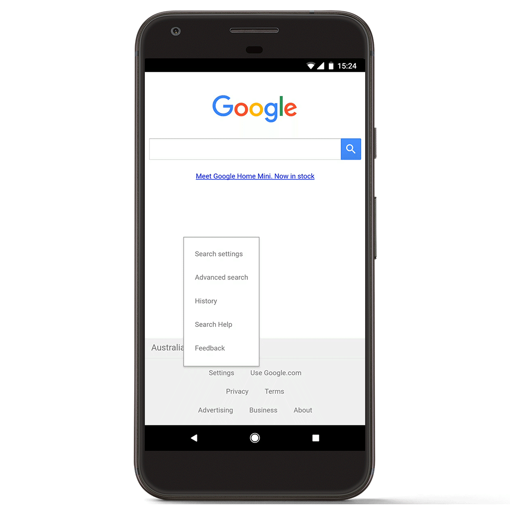 Google Search Prefers User's Location