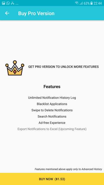 Notification History Log pro
