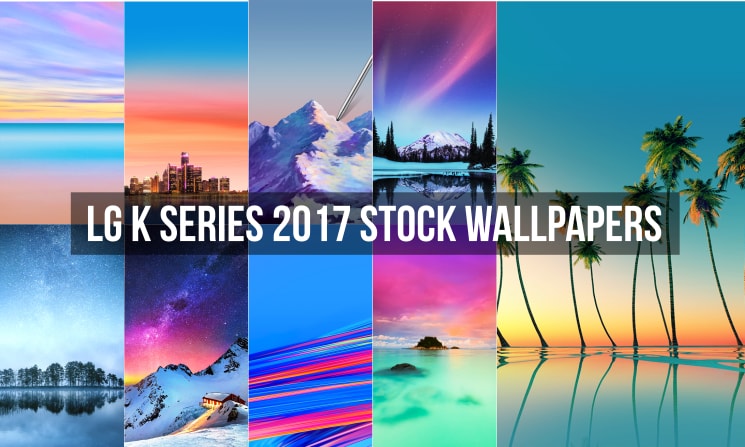 LG K Series 2017 Stock Wallpapers