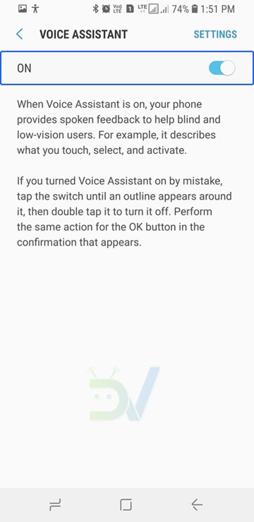 Turn Off TalkBack on Android