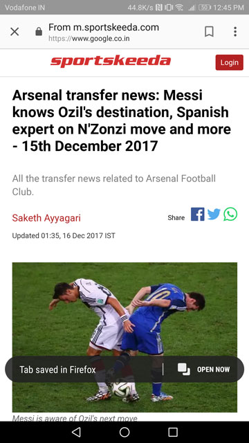 Save Links To Firefox On Android To View Them Later