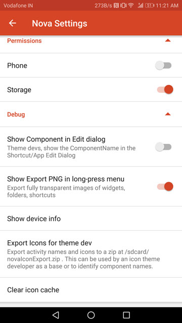 nova launcher settings