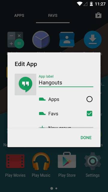 Nova Launcher edit apps