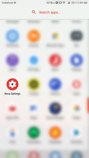 nova settings