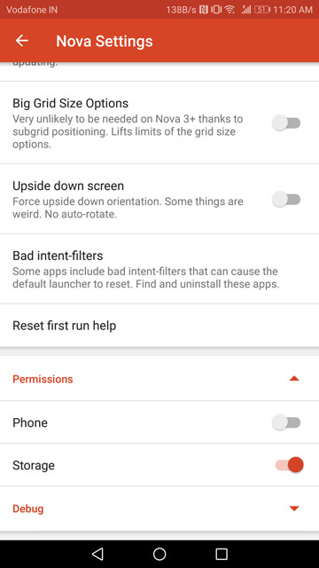 nova launcher settings