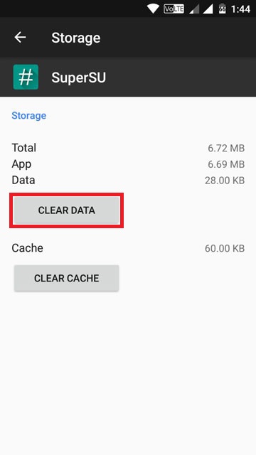 magisk manager clear data