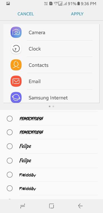 samsung s8 display settings