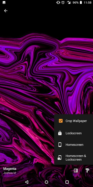 set wallpaper on home screen