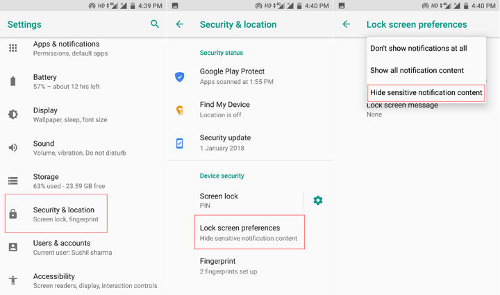 4 Android Settings