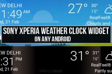 Sony Xperia Weather Clock Widget on Any Android
