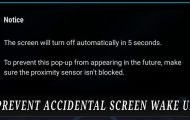 Prevent Screen from Waking Up Accidentally