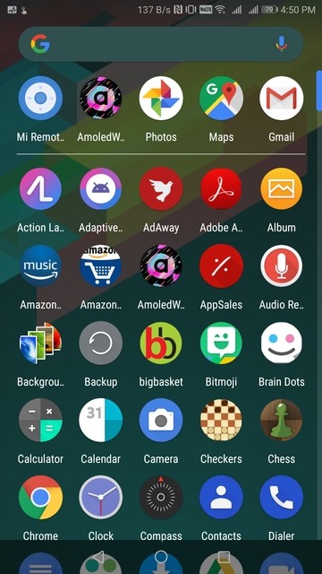 app drawer