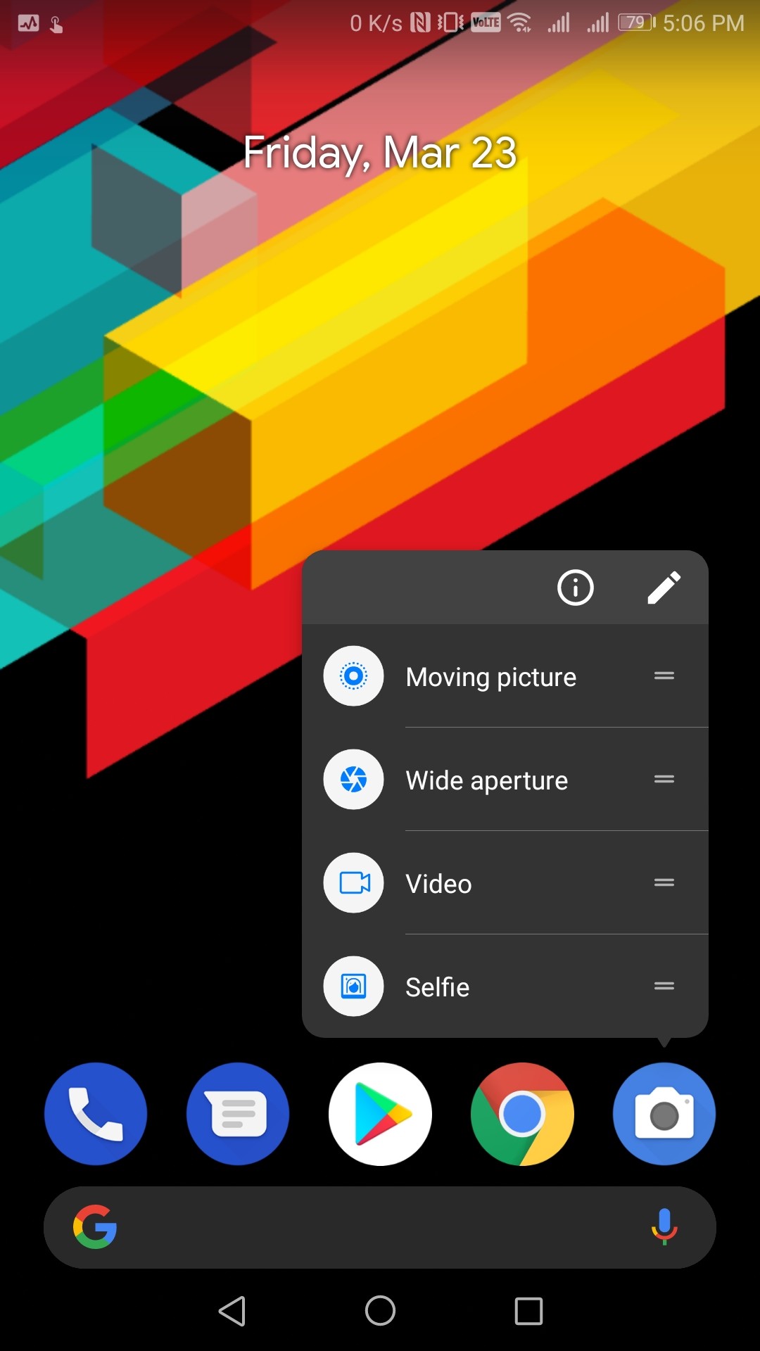 Lean Launcher app settings