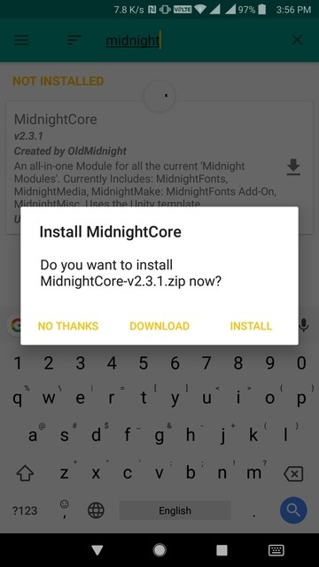 install MidnightCore