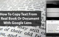 How To Copy Text From A Real Book Or Document With Google Lens