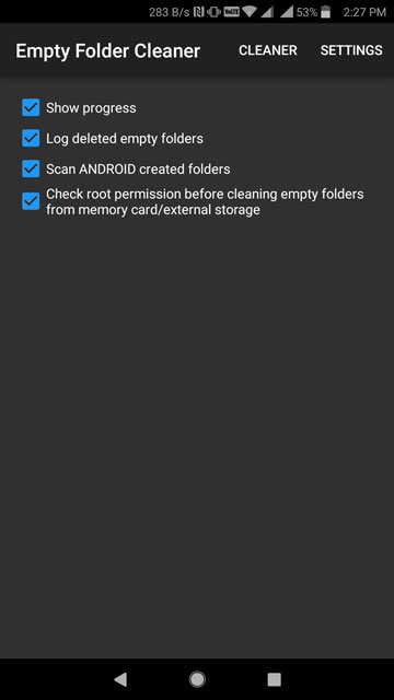 Empty Folder Cleaner