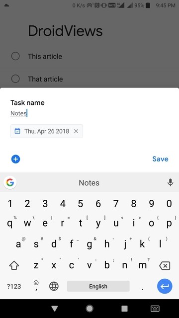 google tasks features