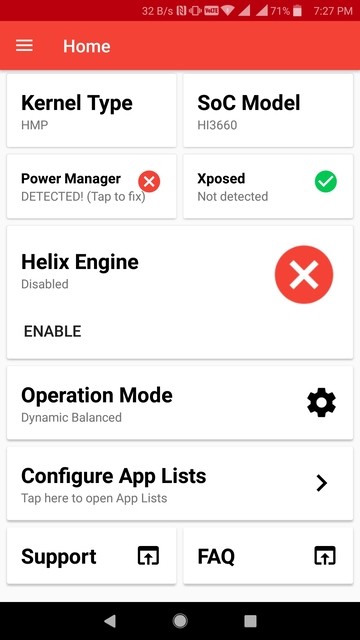 Helix Engine options