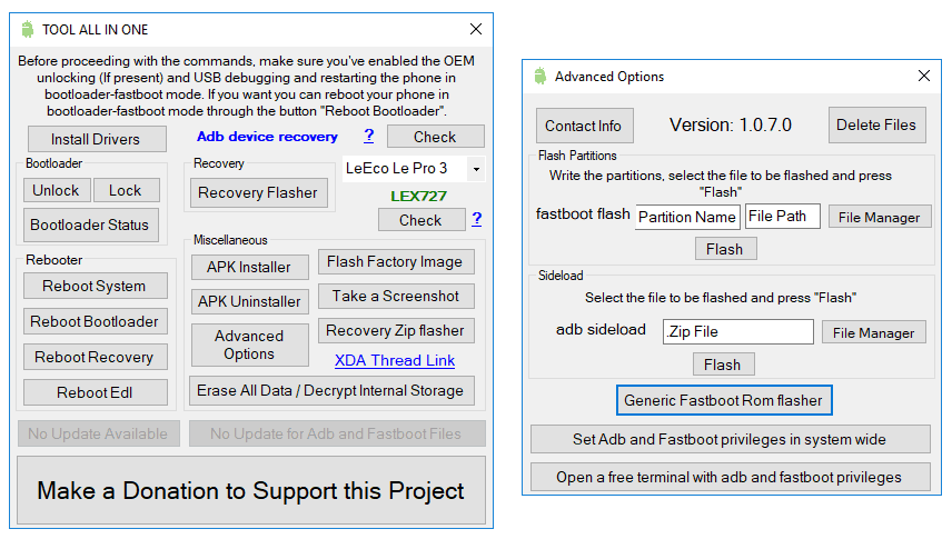 Unlock Bootloader, Install TWRP, Drivers, Flash Stock Images And More On Android With Tool All In One