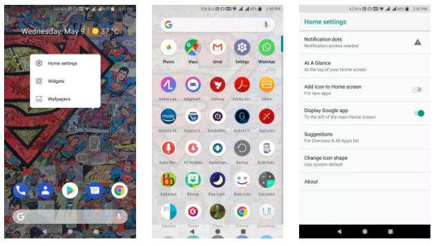 Android P launcher