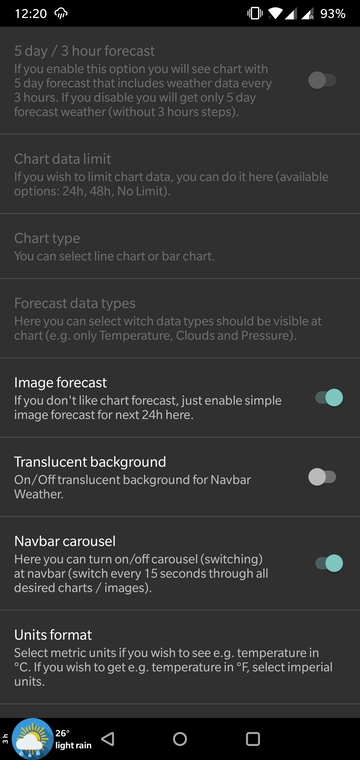 Get Local Weather Forecast On Your Navigation Bar with Navbar Weather