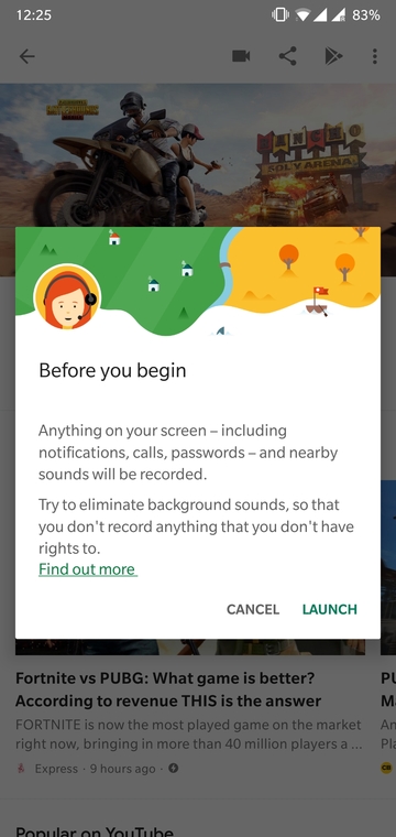 record gameplay google play games