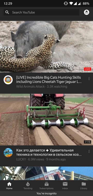 Watch YouTube in Incognito Mode on Android