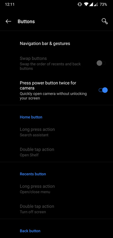 Double Tap Power Button To Launch Camera & Automatic WiFi On For OnePlus 6 & OnePlus 5/5T