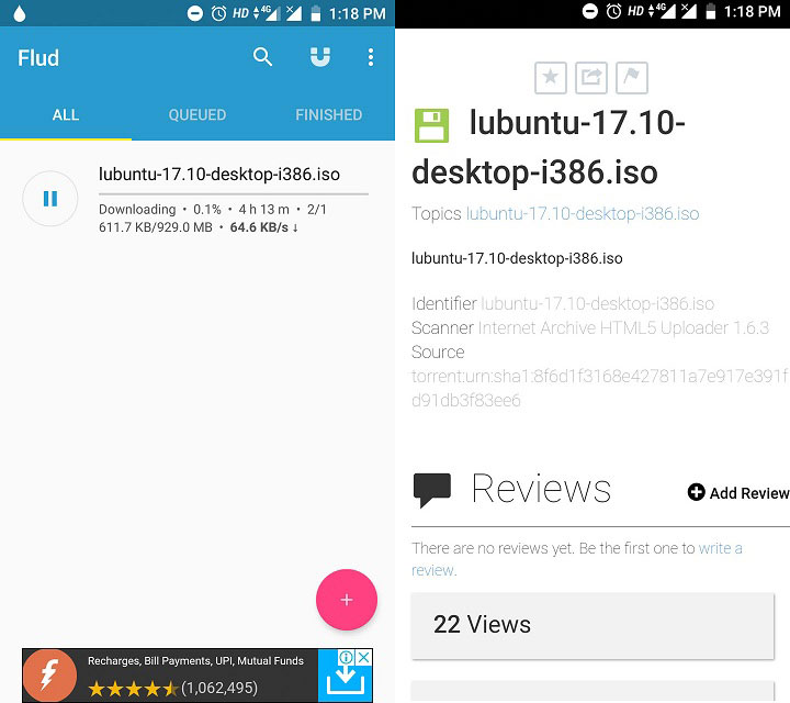 fluid torrent app android