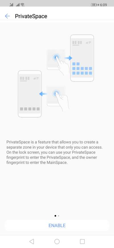 private spCE SETTINGS