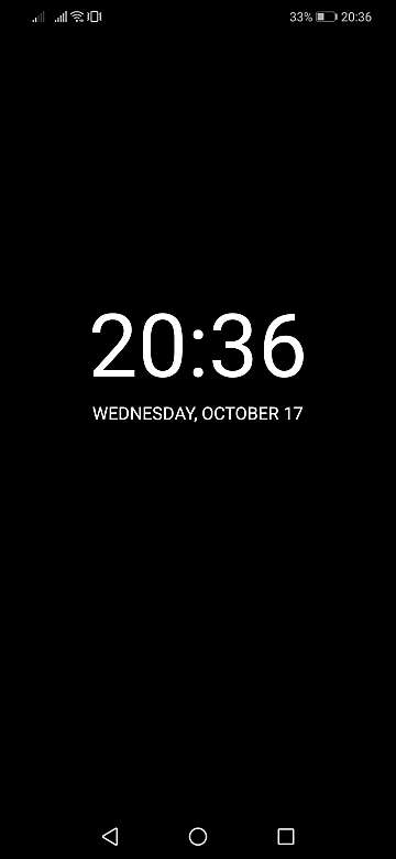 always on display clock