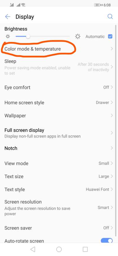 emui color mode