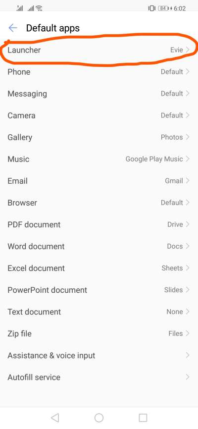 launcher settings