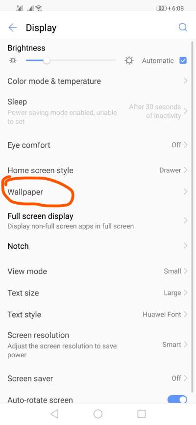 wallpaper settings
