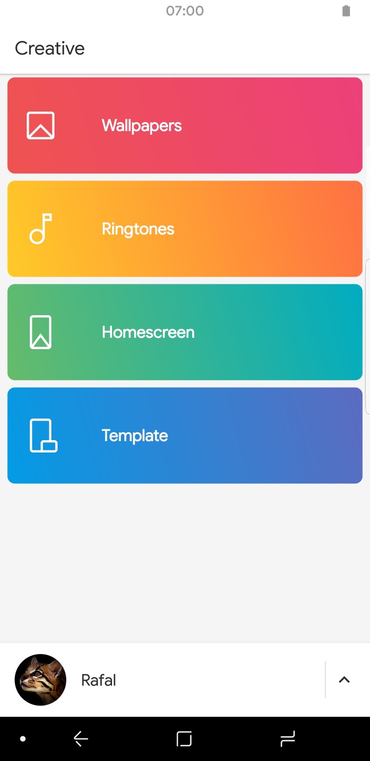 Creative App Home White