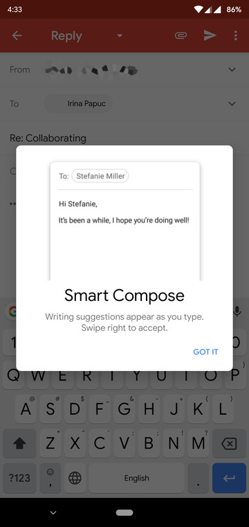 Gmail Smart Compose
