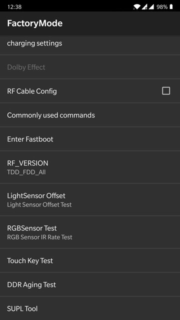 factory mode