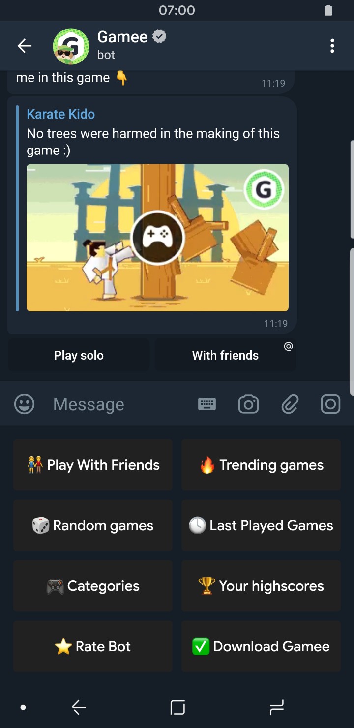 Telegram Features Game Bot Gamee Features