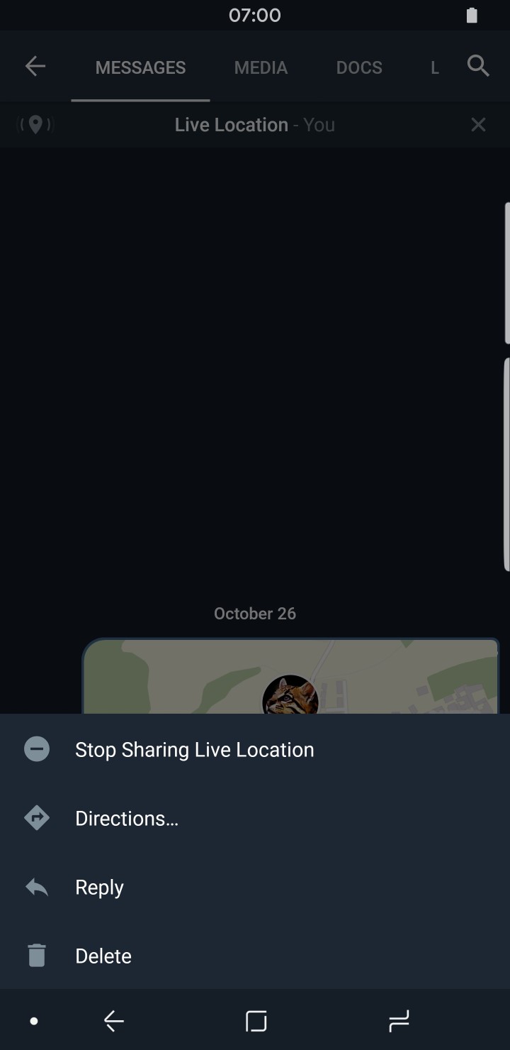 Telegram Features Location Options