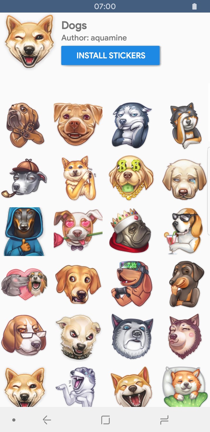 Telegram Features Stickers App Pack