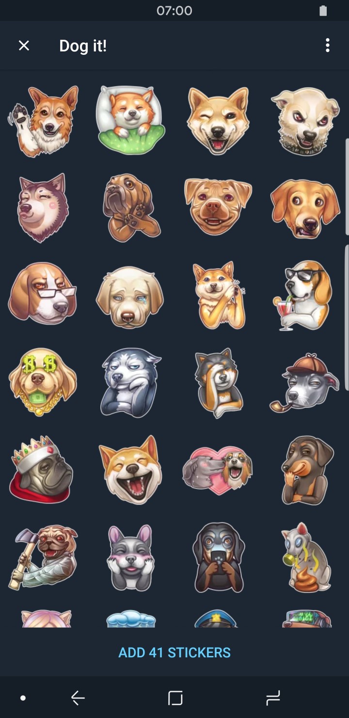 Telegram Features Stickers Pack