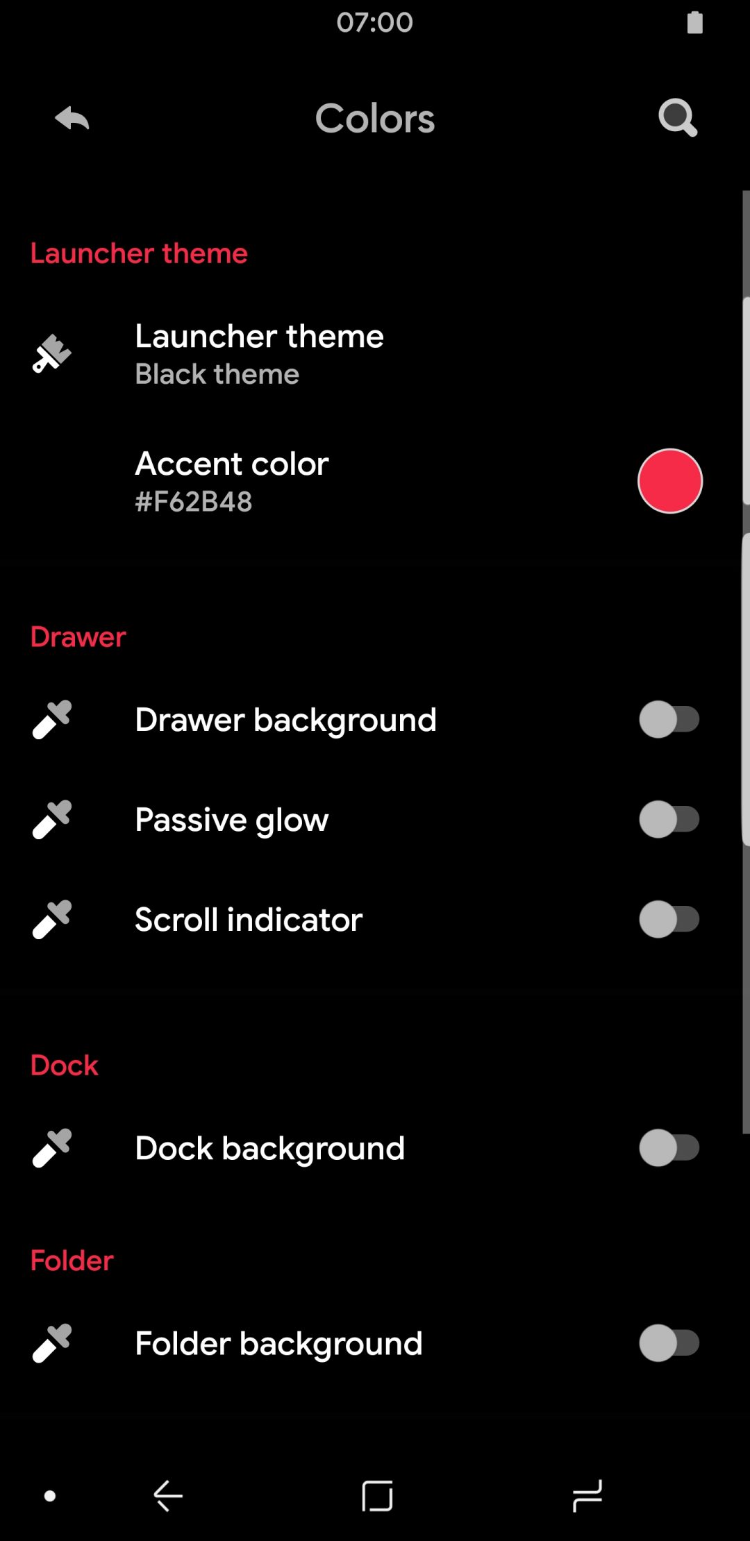 Hyperion Launcher Black Theme