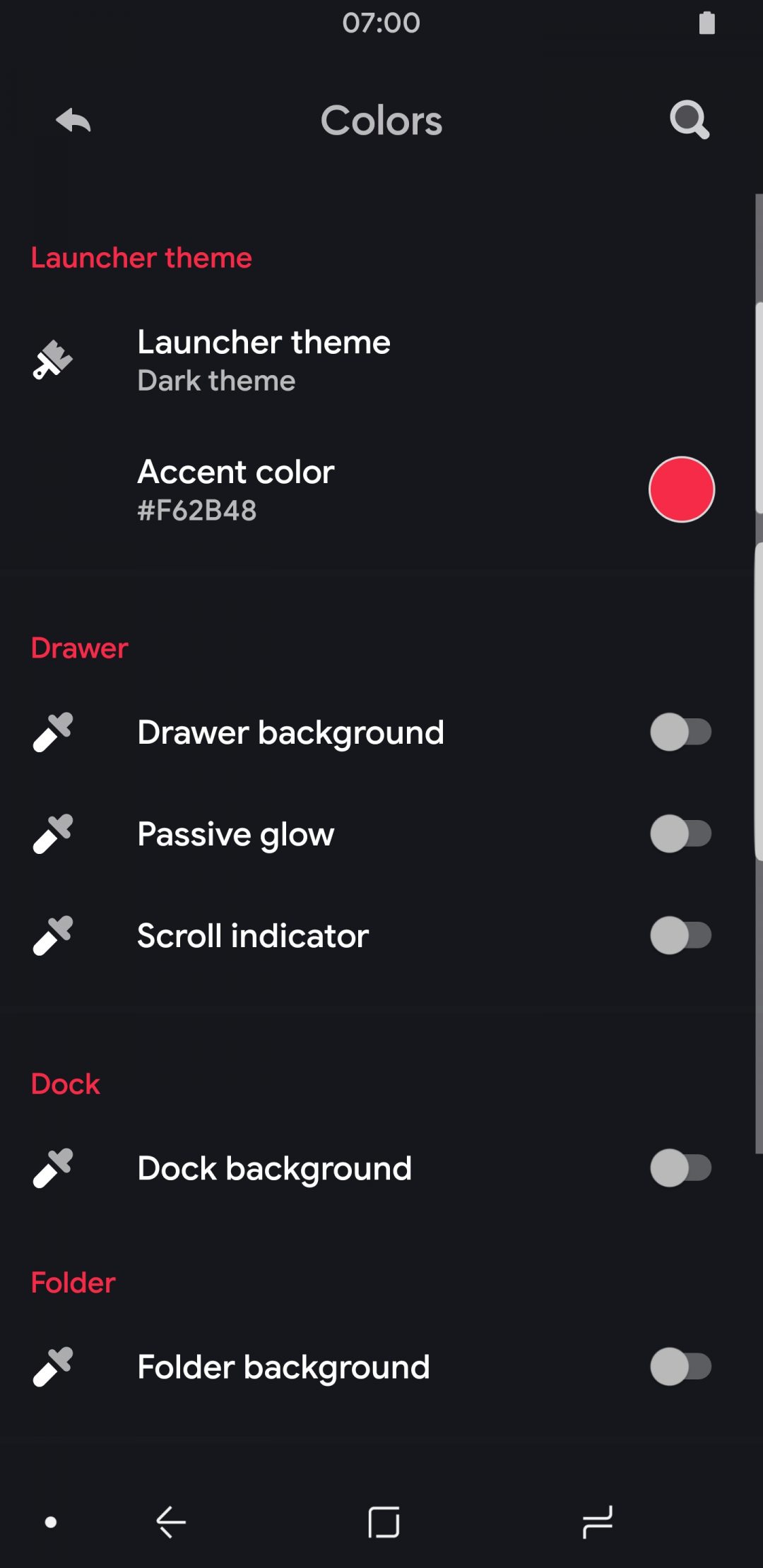 Hyperion Launcher Dark Theme