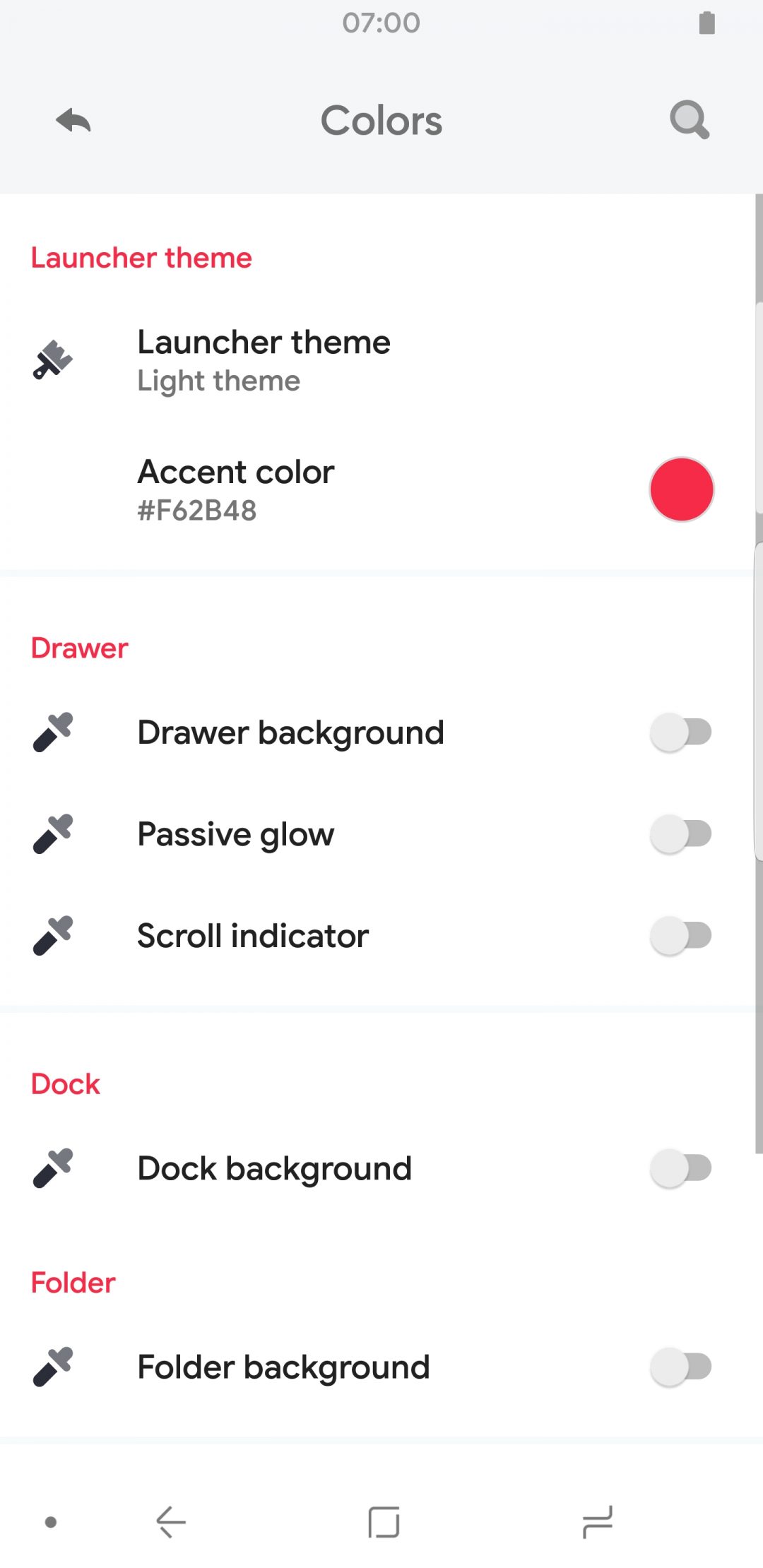 Hyperion Launcher White Theme