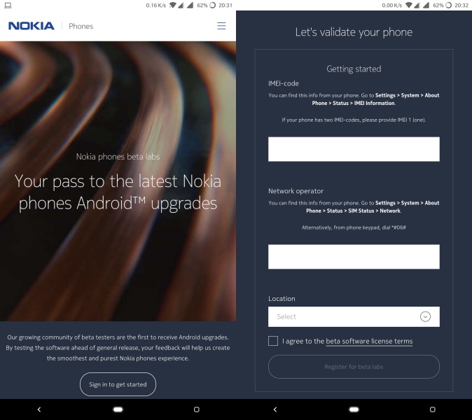 nokia 6.1 plus android pie beta ota
